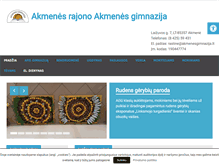 Tablet Screenshot of akmenesgimnazija.lt